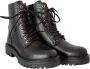 POELMAN leren veterboot zwart Leer Veterboots Dames - Thumbnail 2