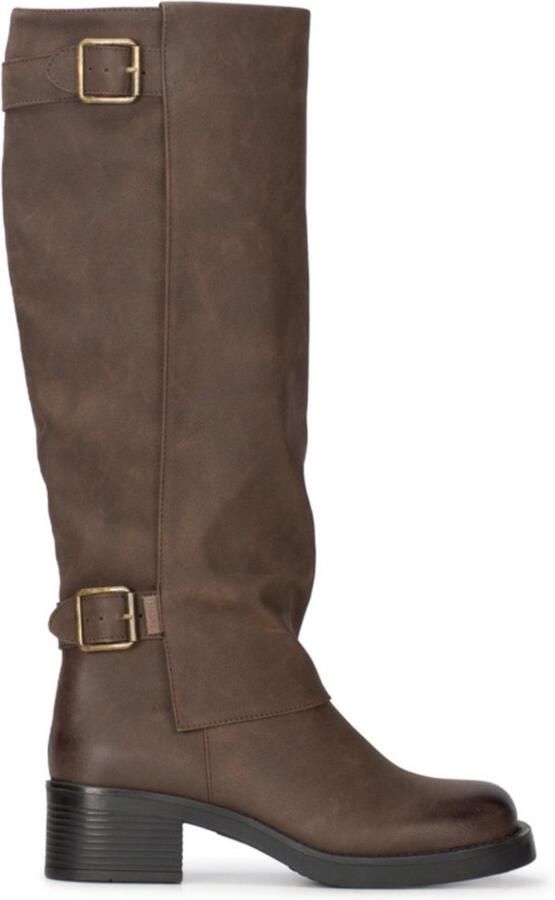 Poelman laarzen met kap donkerbruin