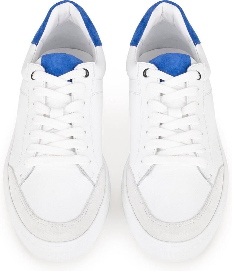 PS Poelman MIKE Heren Sneakers Wit met blauw combinatie - Foto 2