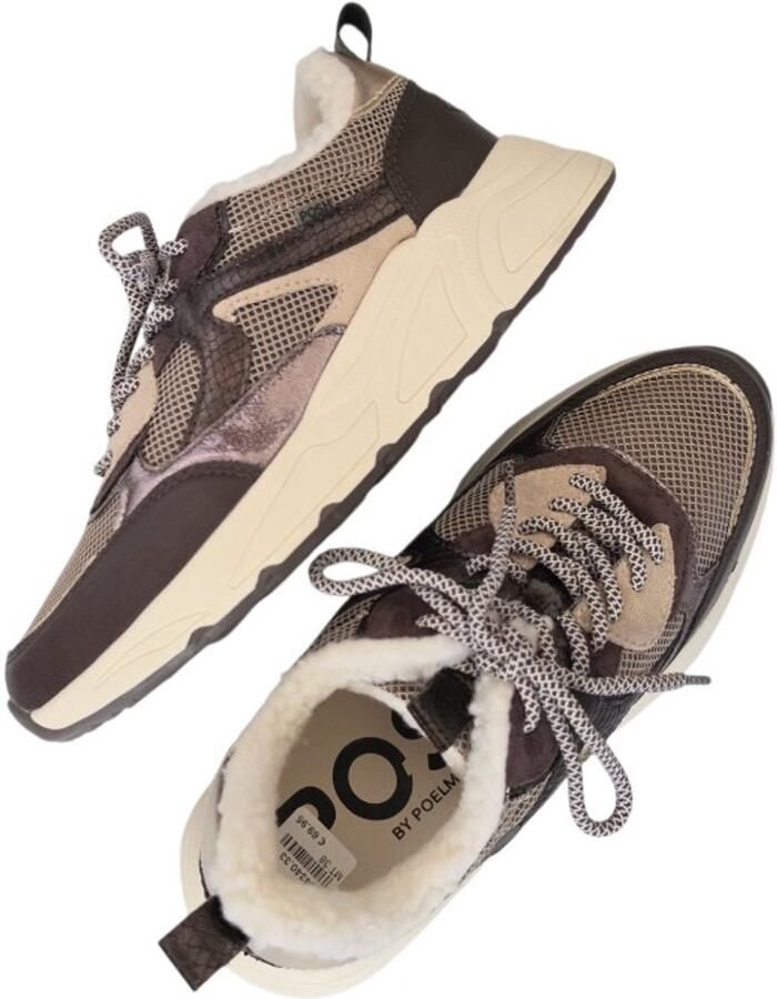 POSH by Poelman Sneakers laag bruin gemengde kleuren - Foto 5