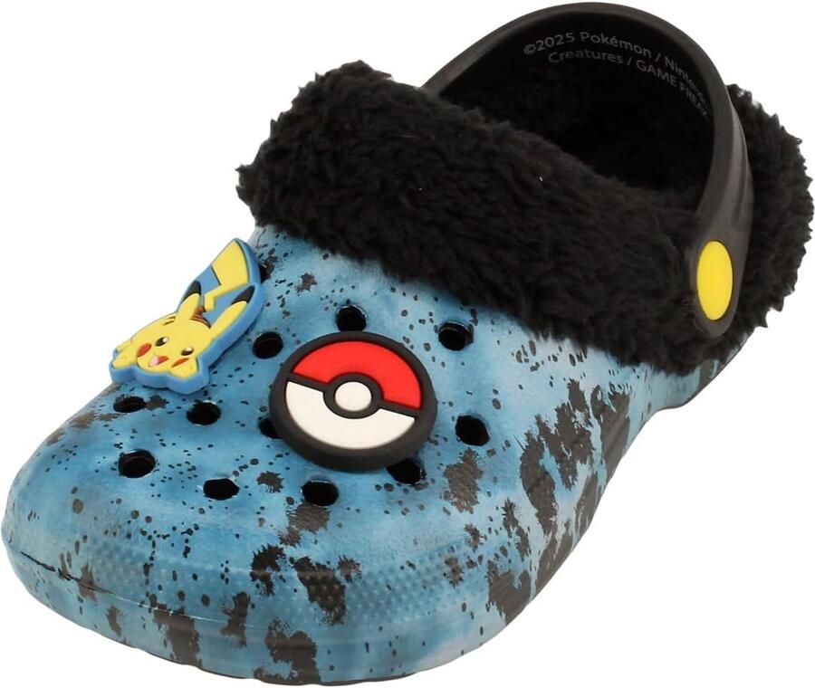 Pokémon Kinder Klompen Gevoerde Pantoffels met Pikachu & Bulbasaur