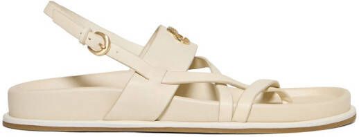 Polo Club Beige bio sandalen Allegra met bandjes en metalen detail