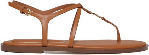 Polo Club Bruine Bianca sandalen met bandjes en metalen detail