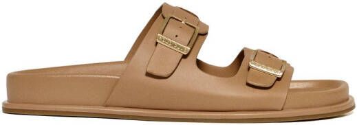 Polo Club Camelkleurige bio sandalen Blake met gespen