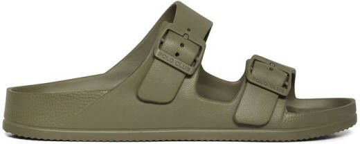 Polo Club Kaki bio teenslippers met gespen voor heren