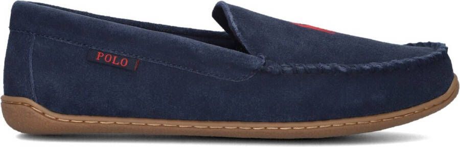POLO RALPH LAUREN Ralph Lauren Instappers Heren Brenan-dress Maat: 41 Materiaal: Suède Kleur: Blauw