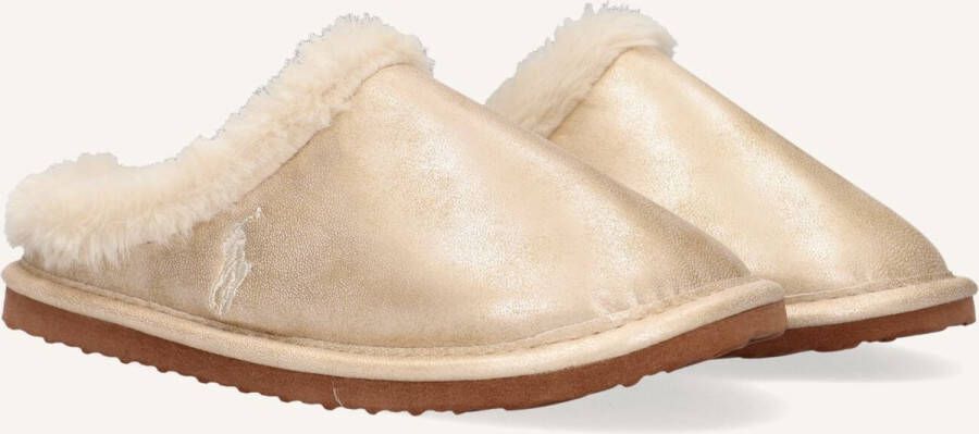 POLO RALPH LAUREN Charlotte Scuff Pantoffels Sloffen Meisjes Goud
