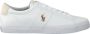 Ralph Lauren Sneakers van een mix van textiel en leer met logostitching - Thumbnail 2