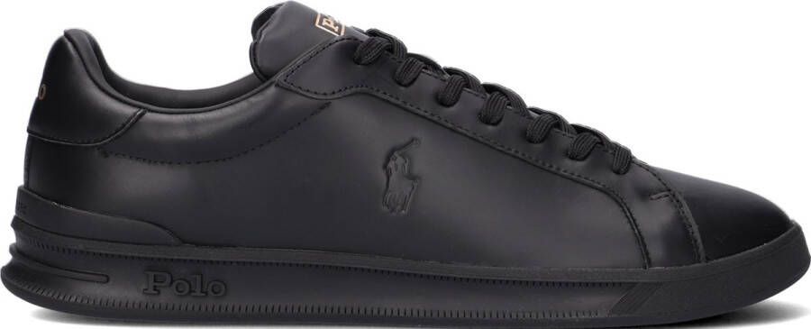 POLO RALPH LAUREN Hrt Ct Ii Top Lace Lage sneakers Leren Sneaker Heren Zwart