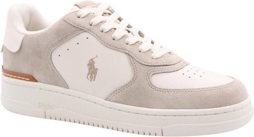 POLO RALPH LAUREN Ralph Lauren Lage Sneakers Heren Masters Court Low Top Maat: 48 Materiaal: Suède Kleur: Beige