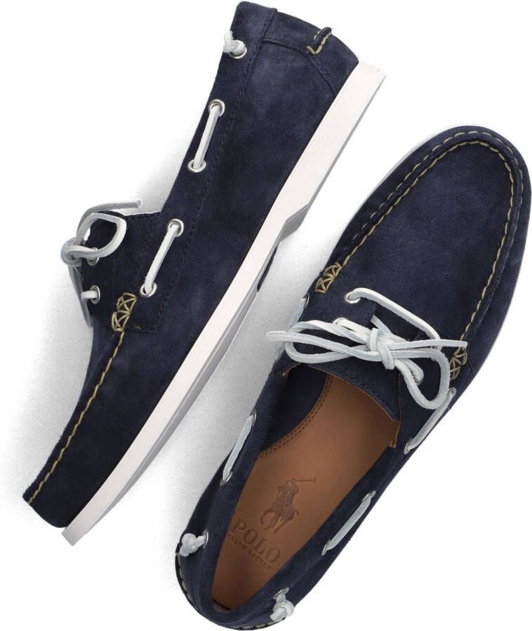 POLO RALPH LAUREN Ralph Lauren Mocassins Heren Merton Boat Maat: 46 Materiaal: Suède Kleur: Blauw