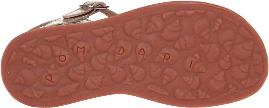 Pom d'Api Plagette Buckle Tao Sandaal Goud