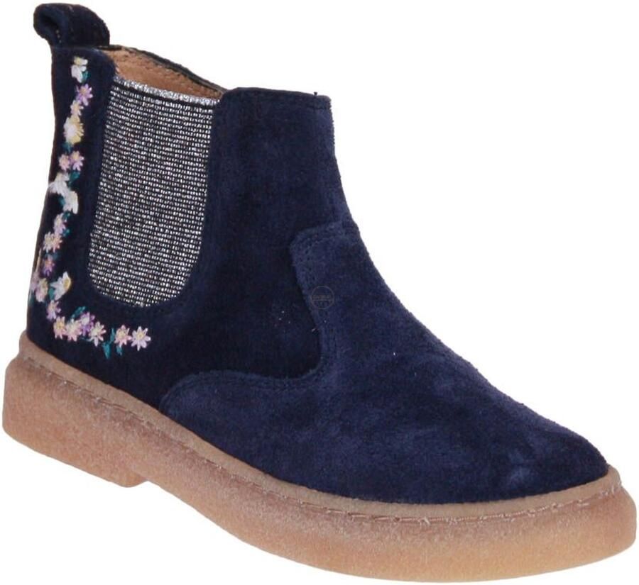 Pom d'Api Trix Jod Zip Brod Enkellaars Blauw