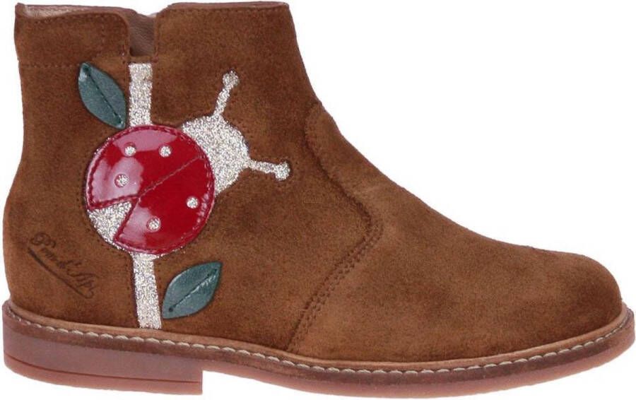 Pom D'Api Retro Ladybug Enkellaars Bruin Dames