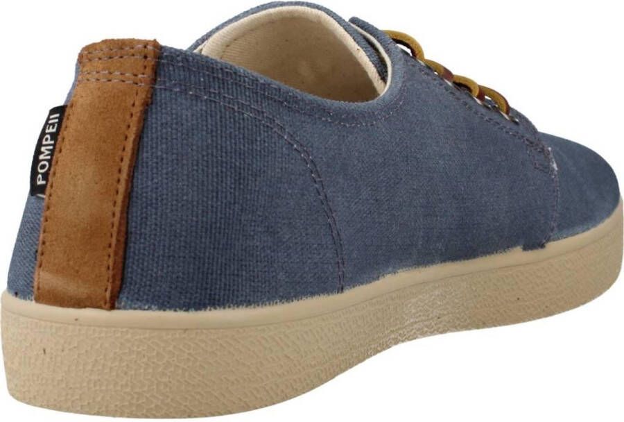 Pompeii Canvas Veterschoenen voor Mannen Blue Heren