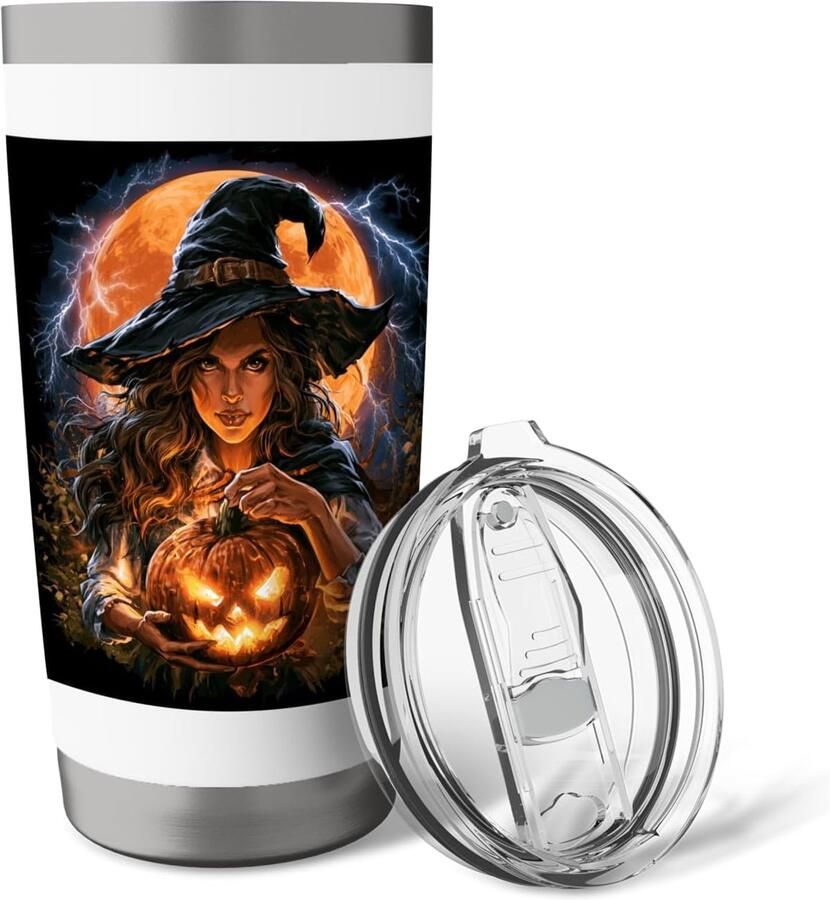 Pompoen Maan Halloween Thermobeker