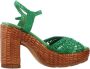 Pons Quintana High Heel Sandals Black Red Green Dames - Thumbnail 4