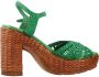 Pons Quintana High Heel Sandals Black Red Green Dames - Thumbnail 4