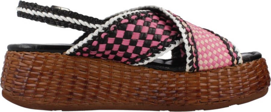 Pons Quintana Stijlvolle Platte Sandalen voor Vrouwen Multicolor Dames