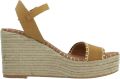 Popa Sandalen met sleehak Bandon - Bruin