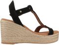 Popa Sandalen met sleehak KLEO - Zwart
