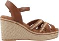 Popa Sandalen met sleehak Guios Gallery - Bruin