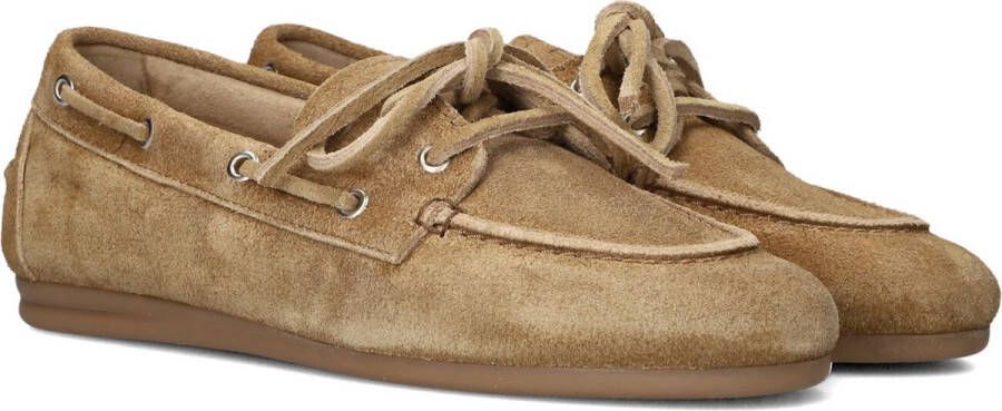 POSA Mocassins Dames Boat Loafer Maat: 39 Materiaal: Suède Kleur: Cognac