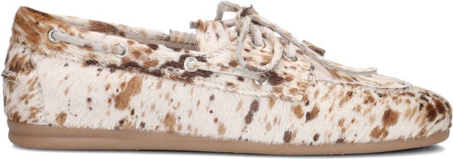 POSA Mocassins Dames Boat Loafer Maat: 40 Materiaal: Ponyhair Kleur: Beige