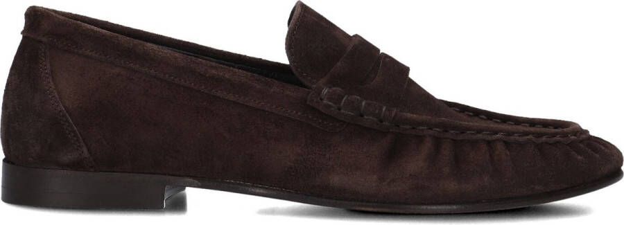 POSA Loafers Dames Penny Suede Maat: 38 Materiaal: Suède Kleur: Bruin