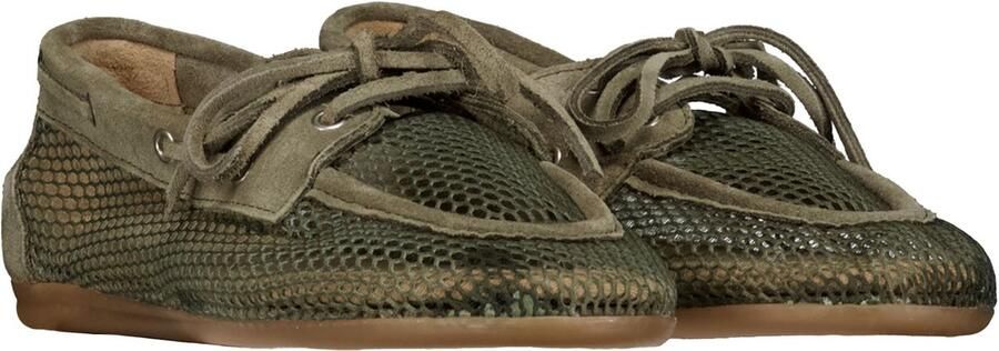 Posa Schoenen Khaki Pw110 Loafers Khaki Boat Loafer Mesh Suede