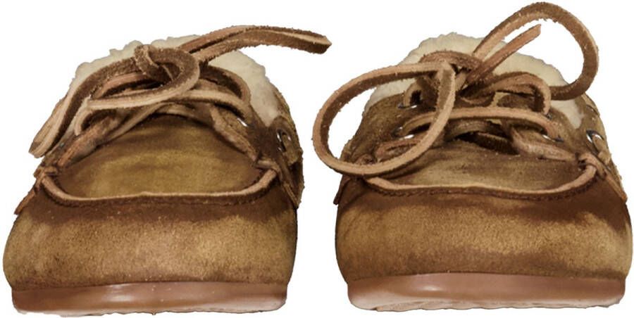 POSA Mocassins Dames Boat Loafer Veg-shearling Maat: 39 Materiaal: Suède Kleur: Bruin - Foto 1