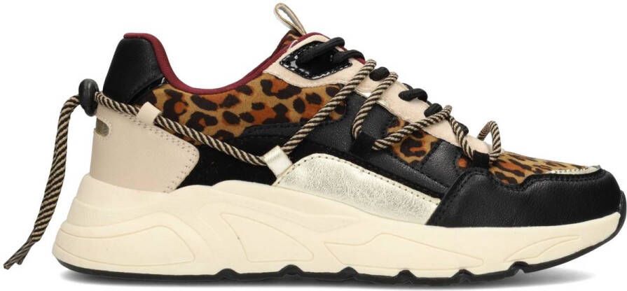 POSH by Poelman CARI Dames Sneakers Bordeaux met combinatie