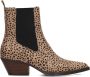 POSH by Poelman CARMEN Dames Laarzen Beige Met Dierenprint - Thumbnail 1