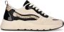 PS Poelman Carocel sneakers met panterprint ecru zwart - Thumbnail 2