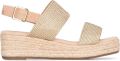 POSH by Poelman Sandalen met riem 'Ceto' goud - Goud