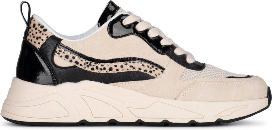 PS Poelman POSH by Poelman Carocel chunky sneakers beige zwart