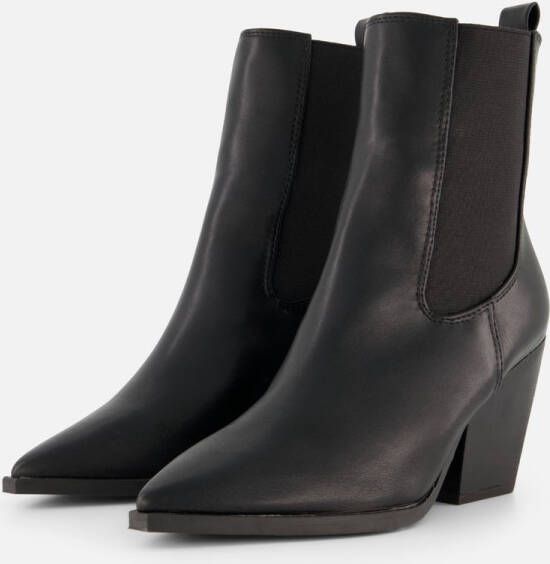 POSH by Poelman Chelsea boots met hak zwart Pu Dames