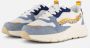 POSH by Poelman Denim Sneakers blauw Textiel Dames - Thumbnail 1