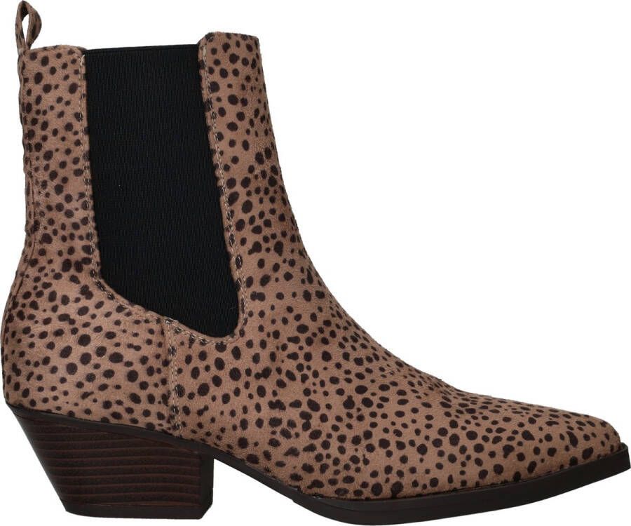 POSH by Poelman Enkellaarsjes Dames Beige