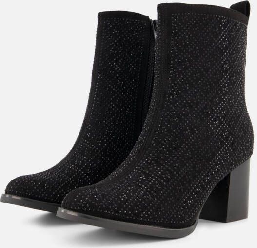 POSH by Poelman Enkellaarsjes zwart Textiel Dames - Foto 2