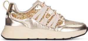 POSH by Poelman Gemma chunky sneakers met glitters goud metallic