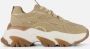 POSH by Poelman Glitter Sneakers beige Textiel Dames - Thumbnail 1