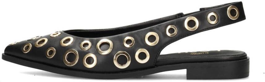 POSH by Poelman Julia slingback loafers zwart