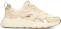 POSH by Poelman KAE Dames Sneakers Beige Met Combinatie - Beige