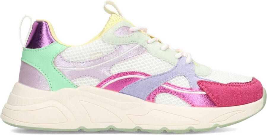 POSH by Poelman KAE Dames Sneakers Roze Met Combinatie