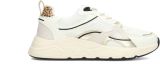 POSH by Poelman KAE Dames Sneakers Wit Met Gouden Combinatie - Wit