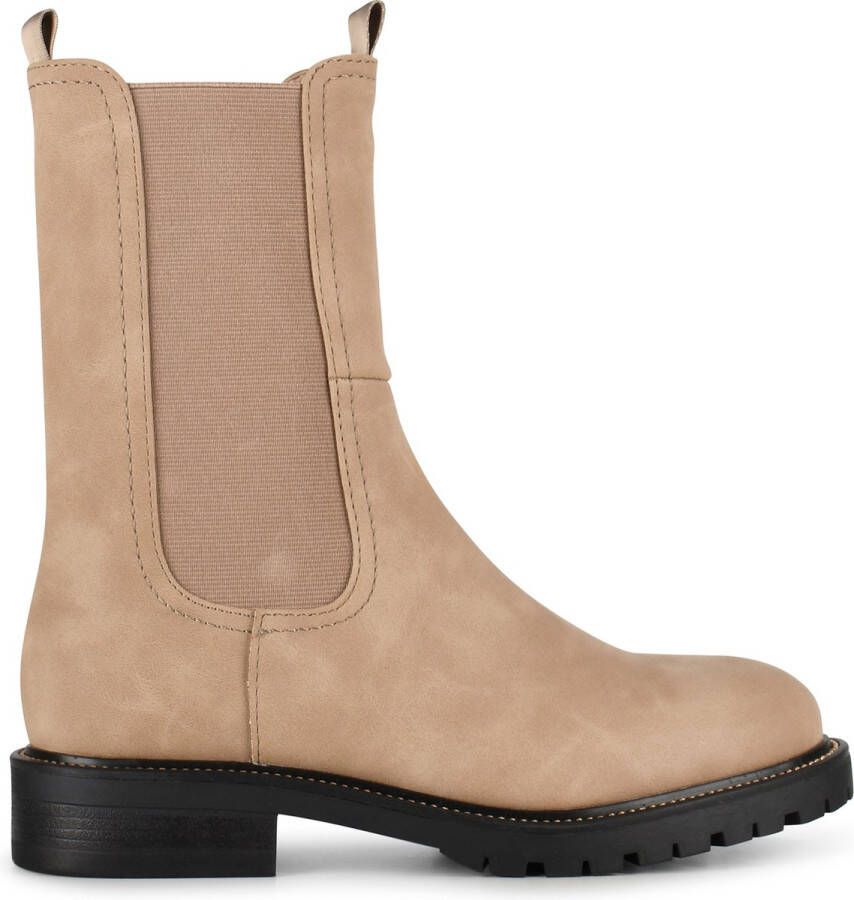 POSH by Poelman LEA Dames Chelsea Laarzen Beige