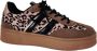 POSH by Poelman LILY Dames Sneakers Bruin Met Beige - Thumbnail 1