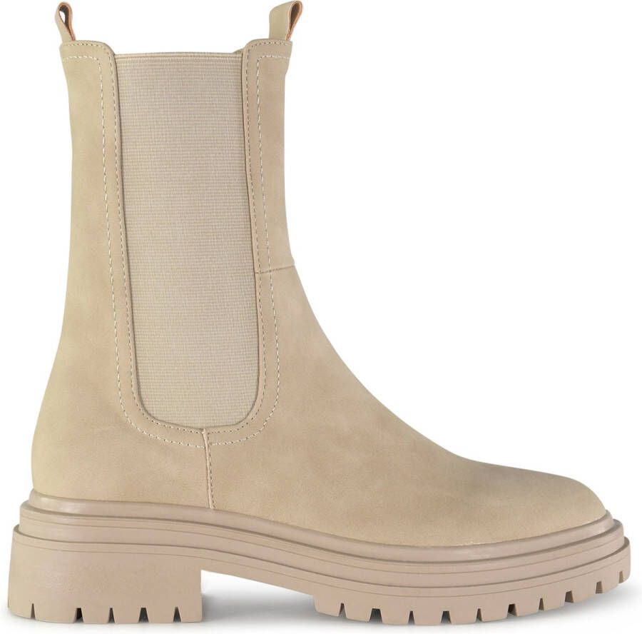 POSH by Poelman LITA Dames Chelsea Laarzen Beige