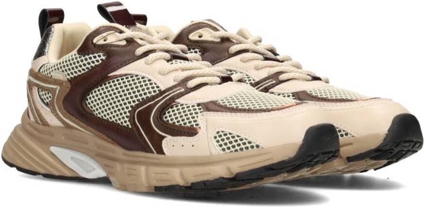 POSH by Poelman LOLA Dames Sneakers Bordeaux Met Bruine Combinatie - Foto 3